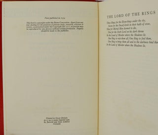 The Lord of the Rings. The Fellowship of the Ring; The Two Towers; The Return of the King.