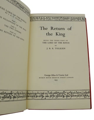 The Lord of the Rings. The Fellowship of the Ring; The Two Towers; The Return of the King.