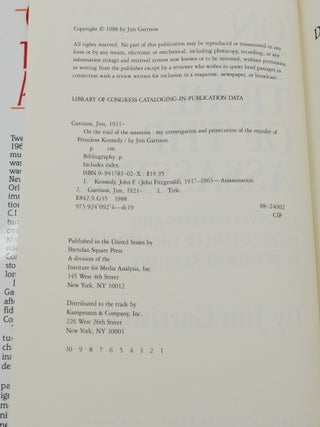 On the Trail of the Assassins: My Investigation and Prosecution of the Murder of President Kennedy
