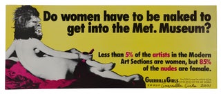 Item #140945514 Do Women Have to be Naked to Get into the Met. Museum? Guerilla Girls