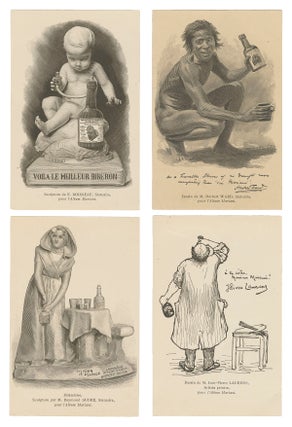Item #140945516 Collection of 144 early 20th century French ad postcards for Vin Mariani coca...