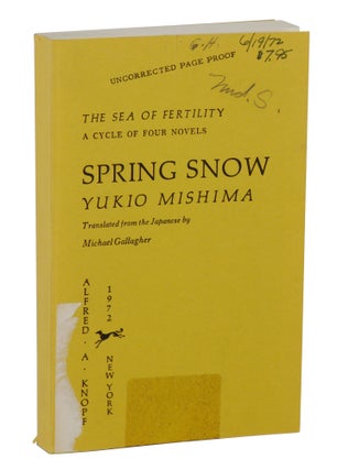 Item #140945538 Spring Snow. Yukio Mishima, Michael Gallagher