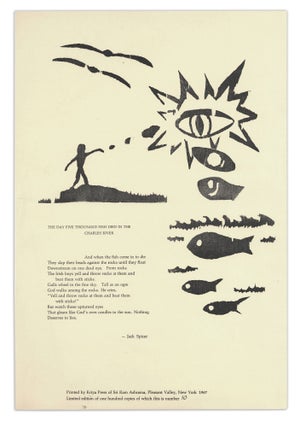 Item #140945546 The Day Five Thousand Fish Died in the Charles River. Jack Spicer