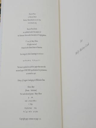 New and Selected Poems, Volume Two