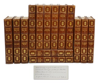 Item #140945567 The Barsetshire Novels (14 volume set with piece of Trollope's original...