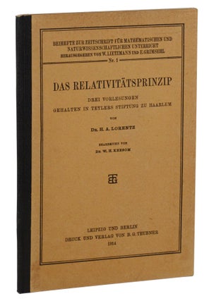 Item #140945592 Das Relativitätsprinzip: Drei Vorlesungen gehalten in Teylers Stiftung zu...