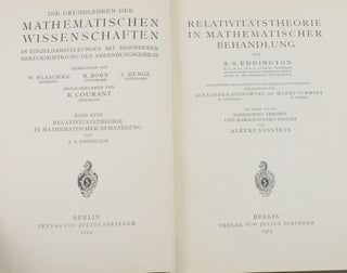Relativitatstheorie in Mathematischer Behandlung (Die Grundlehren der Mathematischen Wissenschaften in Einzeldarstellungen Band XVII)