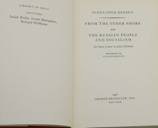 From the Other Shore and the Russian People and Socialism: An Open Letter to Jules Michelet