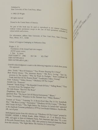 Translations of the Gospel Back into Tongues