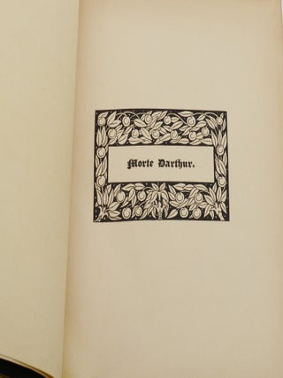 Le Morte d'Arthur: The Birth Life and Acts of King Arthur (Finely bound by Birdsall)