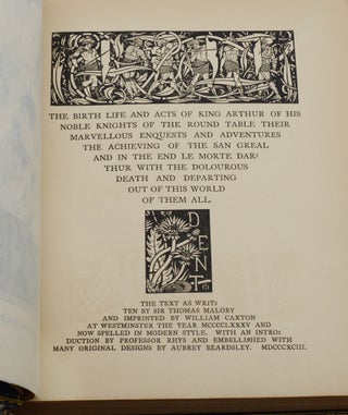 Le Morte d'Arthur: The Birth Life and Acts of King Arthur (Finely bound by Birdsall)