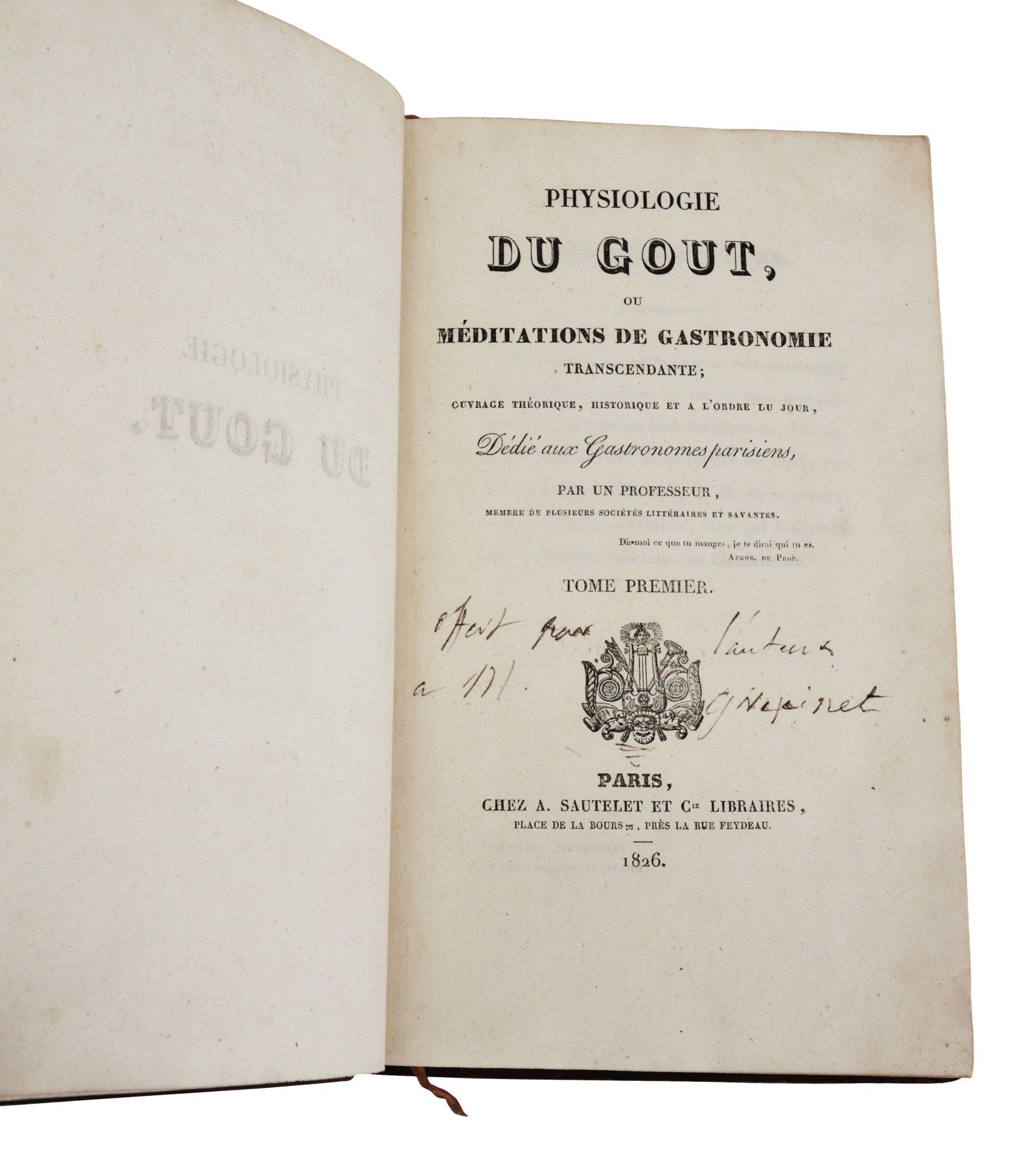 Physiologie du gout, ou méditations de gastronomie transcendante