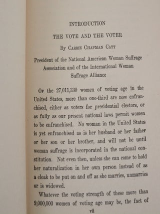 The Woman Voter's Manual