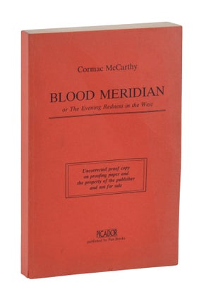 Item #140946018 Blood Meridian. Cormac McCarthy