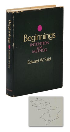Item #140946081 Beginnings: Intention and Method. Edward Said