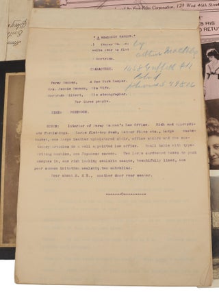 Archive of silent-era film actor and director Arthur Mackley