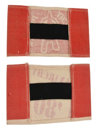 Vintage British anarchist punk armbands c. 1980