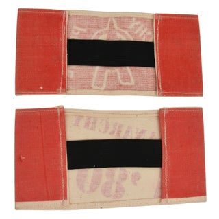 Vintage British anarchist punk armbands c. 1980