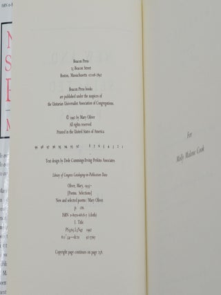 New and Selected Poems