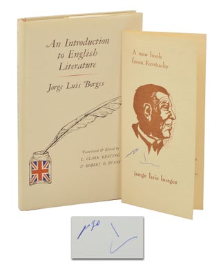 Item #140946263 An Introduction to English Literature (with prospectus). Jorge Luis Borges,...
