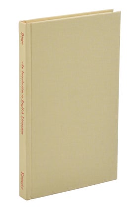 An Introduction to English Literature (with prospectus)