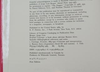 Evaristo Carriego: A Book about Old-Time Buenos Aires