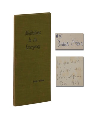 Item #140946273 Meditations in an Emergency. Frank O'Hara