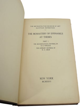 The Monastery of Epiphanius, Volume I (-II)