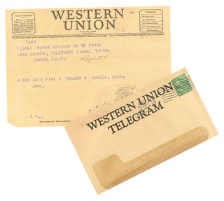 Massive archive of nearly 400 letters and postcards written by John Steinbeck to his family over the course of 29 years