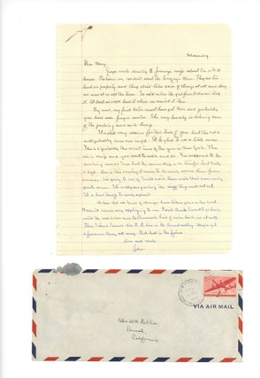 Massive archive of nearly 400 letters and postcards written by John Steinbeck to his family over the course of 29 years