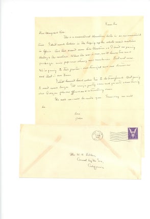 Massive archive of nearly 400 letters and postcards written by John Steinbeck to his family over the course of 29 years