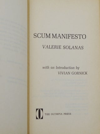 S.C.U.M. (Society for Cutting Up Men) Manifesto