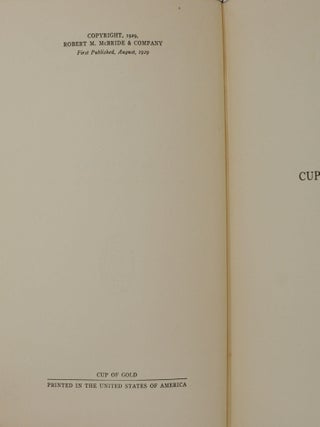 Cup of Gold: A Life of Henry Morgan, Buccaneer