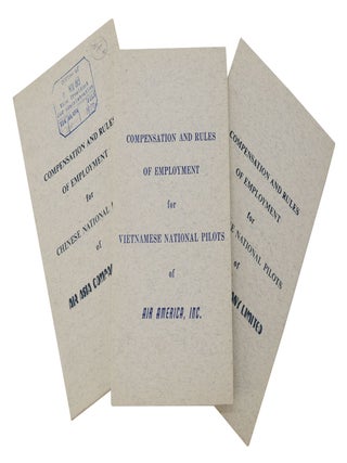 Large archive of materials related to CIA front companies Air America, Air Asia, and Civil Air Transport
