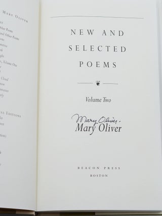 New and Selected Poems, Volume Two
