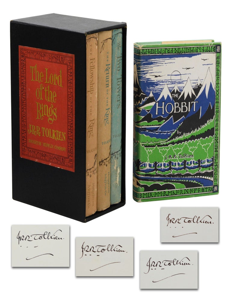 The Hobbit (with) The Lord of the Rings Trilogy. J. R R. Tolkien.