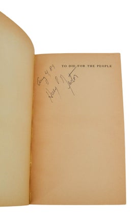 To Die for the People: The Writings of Huey P. Newton