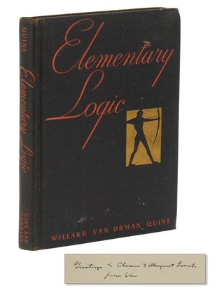 Item #140946796 Elementary Logic. Willard Van Orman Quine