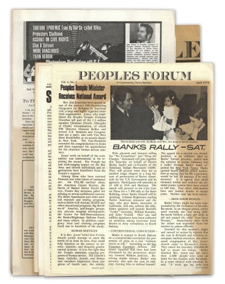 Item #140946817 Peoples Forum: A Community News Service (12 original issues of the newsletter for...