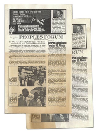 Peoples Forum: A Community News Service (12 original issues of the newsletter for Jim Jones' People's Temple)