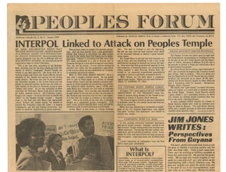 Peoples Forum: A Community News Service (12 original issues of the newsletter for Jim Jones' People's Temple)