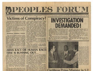 Peoples Forum: A Community News Service (12 original issues of the newsletter for Jim Jones' People's Temple)