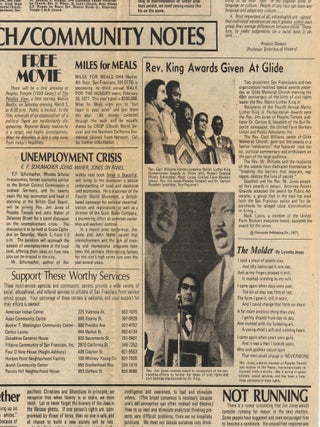 Peoples Forum: A Community News Service (12 original issues of the newsletter for Jim Jones' People's Temple)