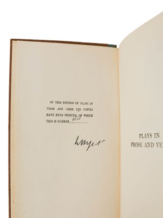 Plays in Prose and Verse