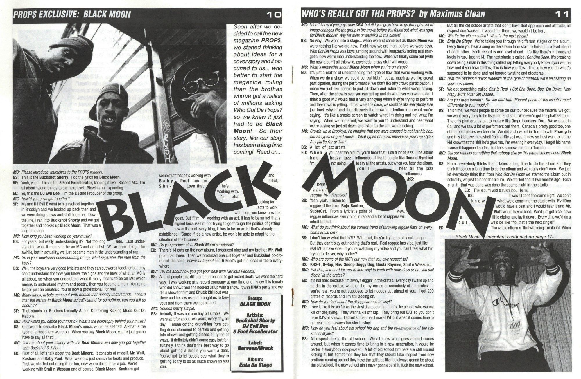 Prop Magazine PROP Magazine: Phat Rap Offerings & Other Phuncky Stuff Vol 1, Number 1 ...