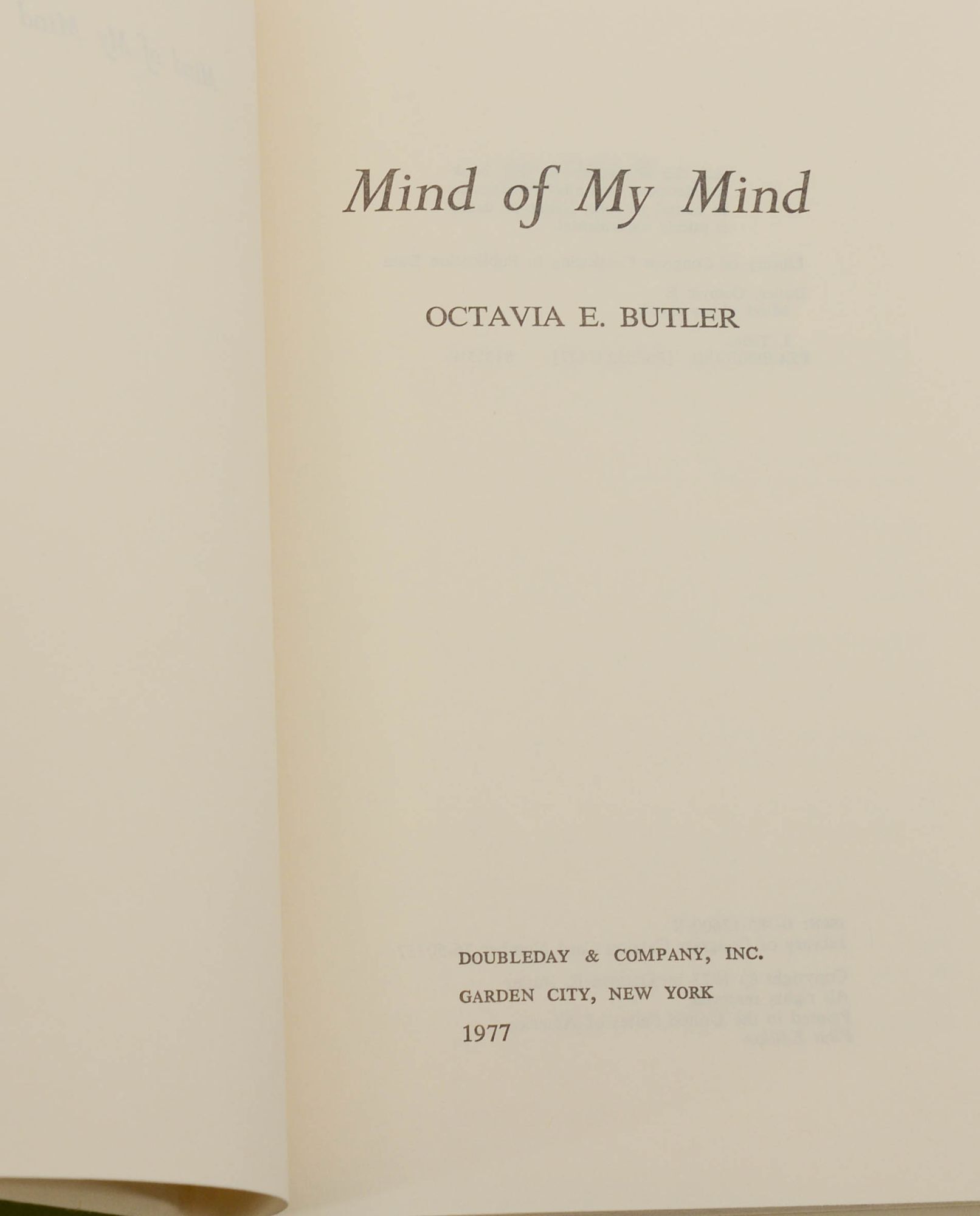 Mind of My Mind | Octavia E. Butler | First edition