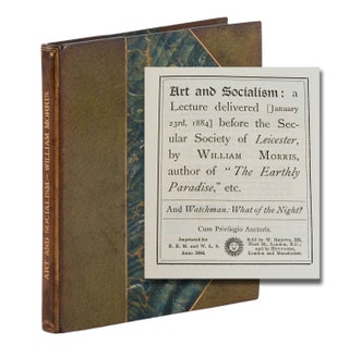 Item #140947131 Art and Socialism: A Lecture delivered (January 23rd, 1884) before the Secular...