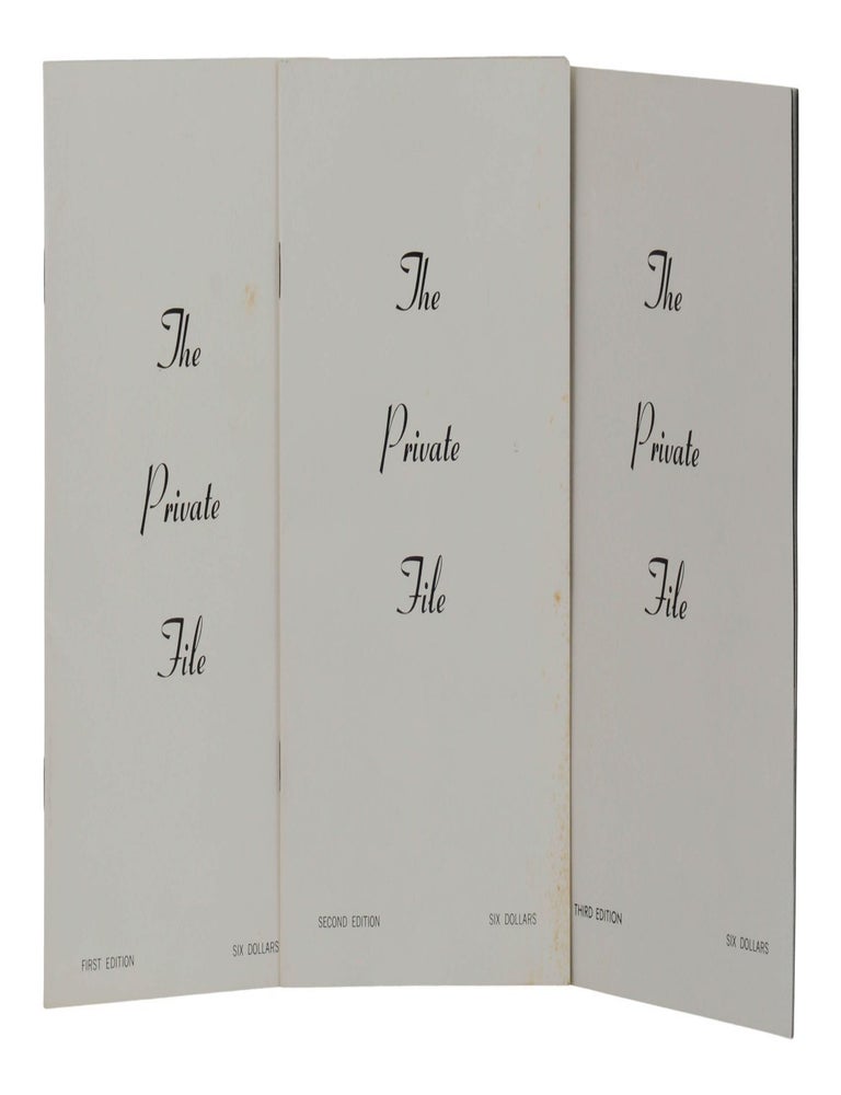 Item #140947136 The Private File. Volumes 1, 2 & 3. Bruce of Los Angeles, Bruce Harry Bellas.