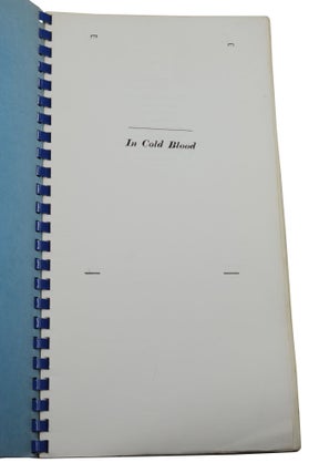 In Cold Blood