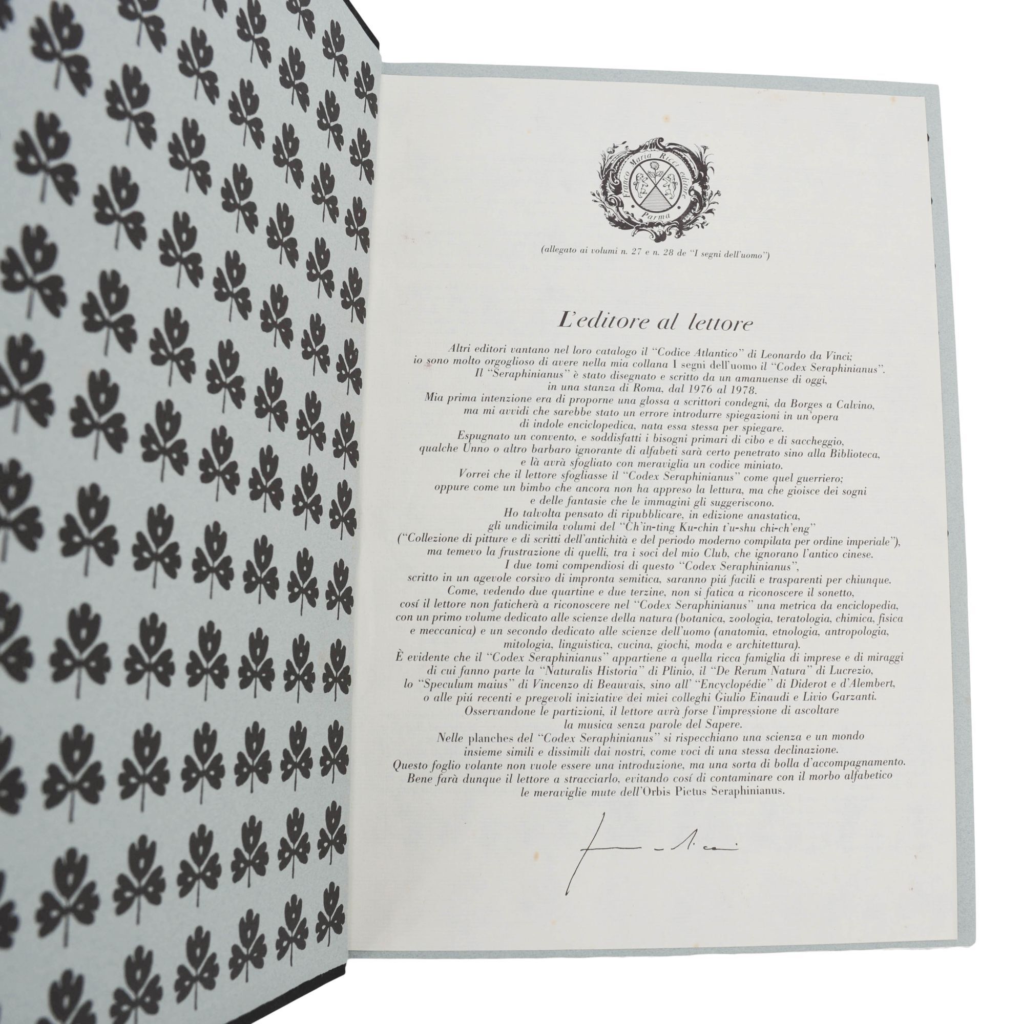 Codex Seraphinianus | Luigi Serafini | Signed Limited First Edition